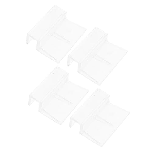 Happyyami 4pcs Sturdy Acrylic Aquarium Cover Holders Fish Tank Lid Support Bracket for Heat Preservation Aquatic Environments
