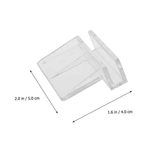 Fish Tank Cover Frame Support 10pcs 6mm Acrylic Brackets Sturdy Safe for 5-6mm Glass Tanks