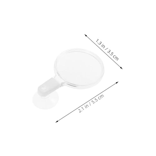 Abaodam Acrylic Fish Tank Magnifying Glass with Strong Suction Cup for Clear Observation of Small Animals Plants and Micro Landscapes in Aquariums and Home Tanks