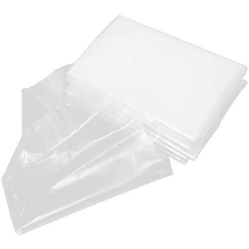 Balacoo 50 Pieces Leak-proof Fish Transport Bags with Reinforced Flat Bottom, 20x35x12cm Aquarium Shipping Pouches for Live Ornamental Fish and Shrimp, Plastic Packaging with Elastic