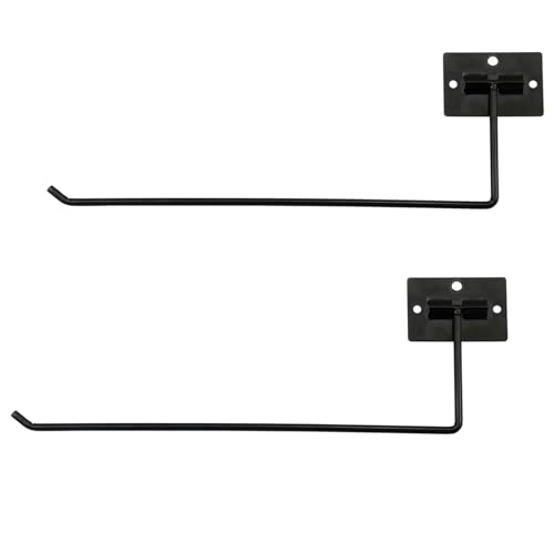 2Pack Under Cabinet Paper Towel Holder - Self-Adhesive or Drilling Wall-Mounted Paper Towel Rack for Kitchen, Bathroom, and RV – Stainless Steel, Fits Mega Paper Towel Rolls 11.02 in (2Pack 11.02IN) - size: 2Pack 11.02IN