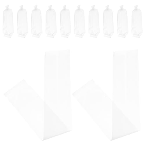 Didiseaon 50pcs Plastic Fish Bags for Live Fish Transport 6x34cm Thick Leak-proof Aquarium Shipping Containers for Betta Guppy Packaging