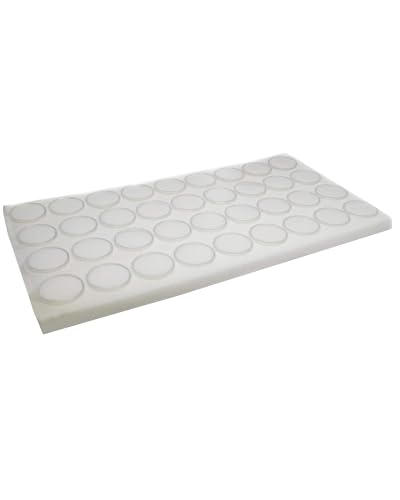 Novel Box Gem Jars 36 Medium Size Gemstone tray | White Tray Foam Sheet 14.5X7.8X0.75 | Jewelry Display Rock Storage Box Insert | Gemstone display Trays for Collectibles - color: White Foam Liner With 36 Gem Jars