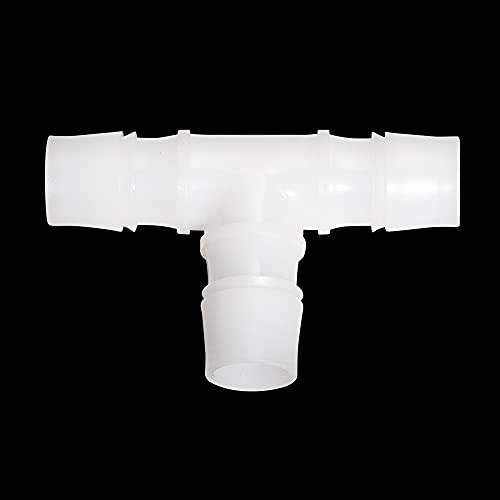 Feelers 3/4" Plastic Hose Barb Tee Fitting 10 Pack, Equal Barbed T-Shaped 3-Way Connector, Tube Splicer Union Adapter for Air Line, Fuel Line, Water Hose - size: 3/4 inch, style: 10pcs-T Shaped