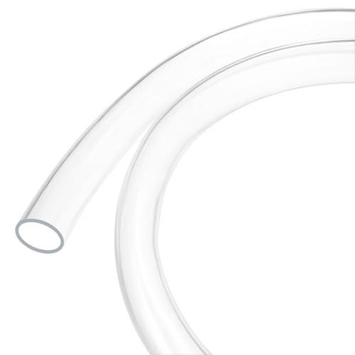 M METERXITY Clear Plastic Tubing, 0.99Inch(25mm) ID 1.18Inch(30mm) OD, 5ft(1.5m) Length PVC Tube Low Pressure Flexible Vinyl Tubing for Garden/Water Hose Airline Tube Aquarium - size: 0.99"×1.18"×5ft