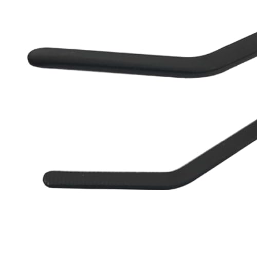 Aquarium Long Tweezers Fish Feeding Tongs Straight and Curved Tweezers for Fish Tank Aquatic Plants, 38CM Feeding Tongs for Hold, Lizards, Bearded Dragon (Black, One Size)