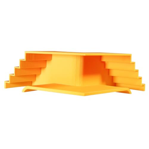 Aquarium Undergravel Fish Tunnel Cave, Orange, Plastic/Resin, Modern, 3DP, Fish Tunnel - color: Orange, style: Style 1