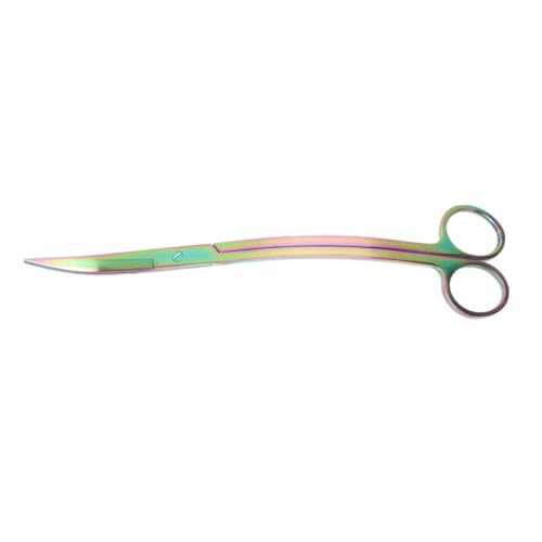 Stainless Steel Aquatic Scissors Professional Aquarium Plant Trimmer Tool for Cleaning Portable 10-inch Length for Aquascaping and Fish Tank Maintenance