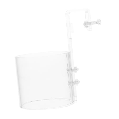 Fish Tank Feeding Ring Acrylic Fish Food Organizer Anti-Scatter Feeding Supply 80-Hook for Betta Shrimp Turtle Aquariums Beginner