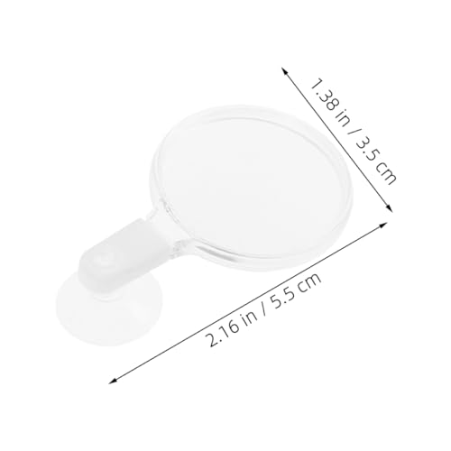 4pcs Acrylic Fish Tank Glass with Cup Enhanced Viewing for Aquariums Reptile Tanks and -Landscapes User-Friendly Design for Seniors and Clear Observation of Creatures