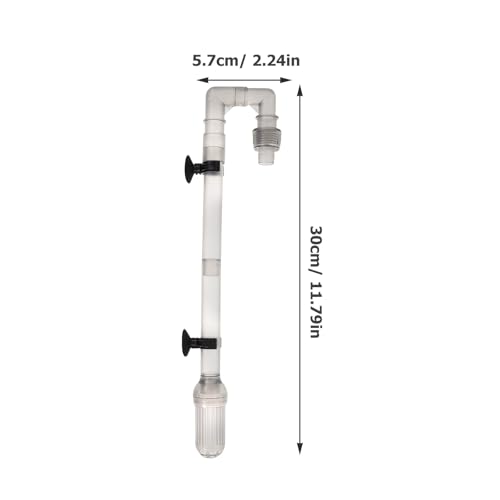 Aquarium Water Inlet Tube 11.81 Inch Plastic Fish Tank Filter Barrel Accessories Compatible with Canister Filter Replacement Easy Installation Uniform Water Flow