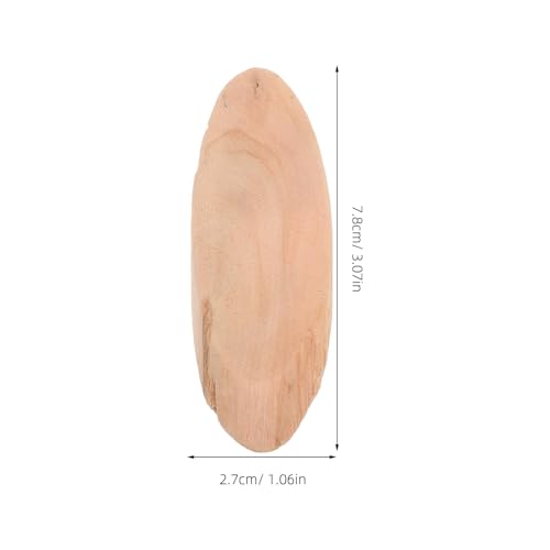Natural Driftwood Pieces Oval 20 Pcs 3.07X1.06 Inch Rustic Wood Discs for Aquarium Decor DIY Crafts Home Decoration Woodworking Projects
