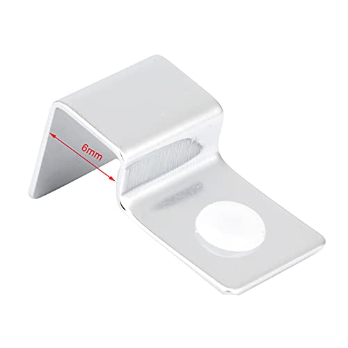 Fish Tank Support Bracket 4Pcs Stainless Steel Aquarium Glass Cover Clip 8mm Anti Slip Fish Tank Lid Holder for Aquarium Glass Cover (6mm (4 Pieces/Set)) - size: 6mm (4 pieces/set)