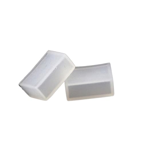 flexiable rubber 50pcs Silicon Tube IP67 Silicon Clip Nonporous End Caps Use for 5050 3528 drain elastic (Color : 10mm Nonporous) - color: 10mm Nonporous