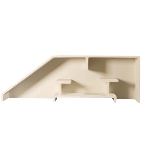 Aquarium Undergravel Fish Tunnel Cave Tunnel Fish Hide Fish Cave Corner Fish Tank Decorations Under Gravel Viewing Tunnel Fish Cave for Aquarium Hideout (White,Style 6) - color: White, style: Style 6
