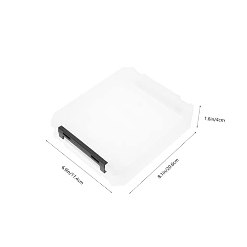 Happyyami 2pcs Fishing Lure Kit Tackle Boxes Storage for Hooks Lures Gear Compact Fishing Tackle Case - color: White