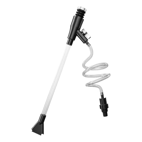Manual Hand Pump Cleaner, Aquarium Gravel Vacuum Cleaner Tool, 170cm Hose with Strong Suction, Flexible Siphon Pump, Fish Tank Cleaners with Portable Design, Water Change for Aquarium
