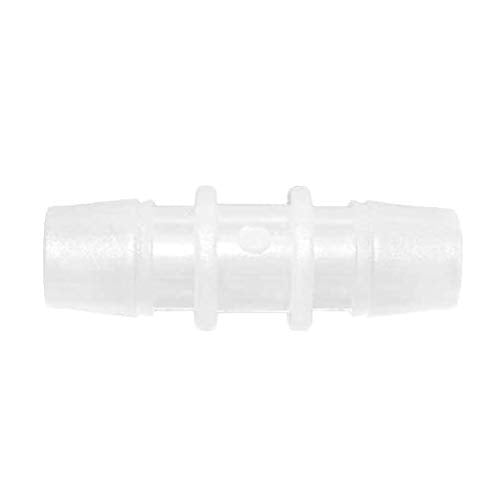 Plastic 1/4” hose ID Barb pipe connectors Joint Splicer Mender Adapter Union Boat Water Air Aquarium O2 Fuel (pack of 12) - size: 1/4 Inch, style: 12