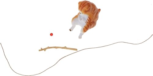 Fish Landscaping Fishing Cat Ornaments Mini Resin Figurine Cartoon Cat Statue for Home Office Fishing Aquarium Decor Cat Figurine Aquarium Decoration