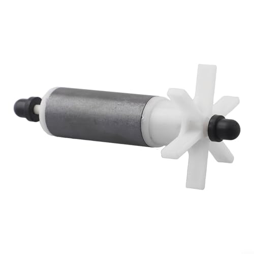 Submersible Pump Rotor with Stainless Steel Shaft, Plastic Aquarium Filter Replacement Part for Quiet Water Flow, 29x21mm & 53x25mm Sizes, Black/White/Blue (5M) - size: 5M