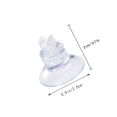 SHINEOFI 18pcs Aquarium Air Pump Airline Tube Holder Clips Rubber Suction Cups Fish Tank Hose Clamps for Aquatic Accessories