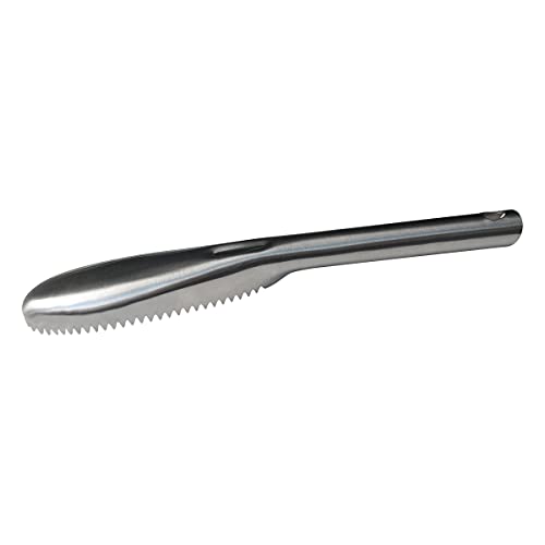 Fish Scaler, 304 Stainless Steel Fish Scaler Remover, Sawtooth Fish Descaler Tool for Family Kitchen, Seafood Markets