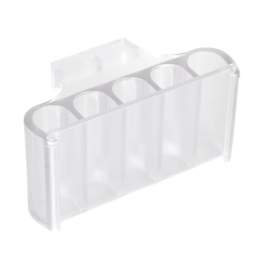 MiOYOOW 5 Holes Aquatic Plant Cup, Fish Tank Plant Holder Hanging Water Plants Pot for Water Cultivation Aquarium Decorations - color: #a