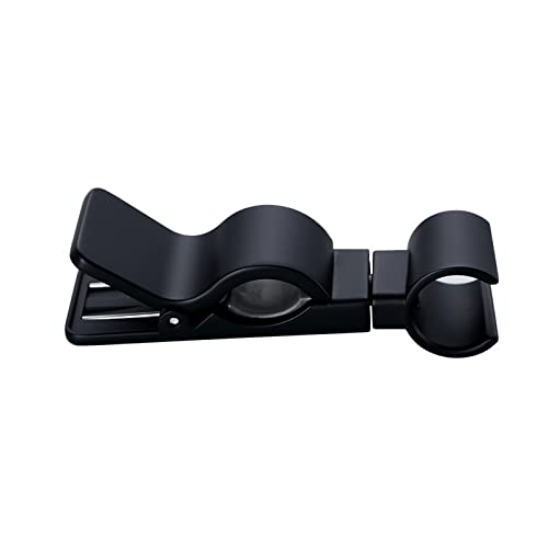 Black Handheld Shower Holder, Biveah 20-25MM O.D Slide Bar Adjustable Shower Bracket Clamp for Shower Sprayer Bathroom Replacement, KZS011B - color: Black