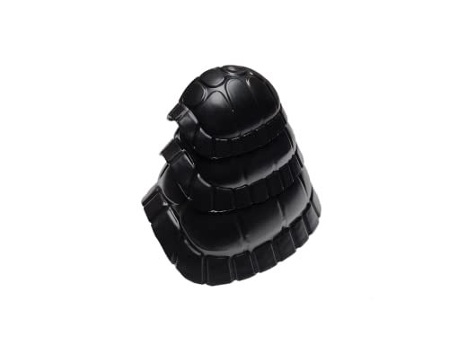 Small Turtleshell Hide 4.5x3.5x2 for Bearded Dragon Corn Snake Ball Python Crested Gecko Reptile Lizard Leopard Gecko Turtle Tortoise Frog - Black Plastic