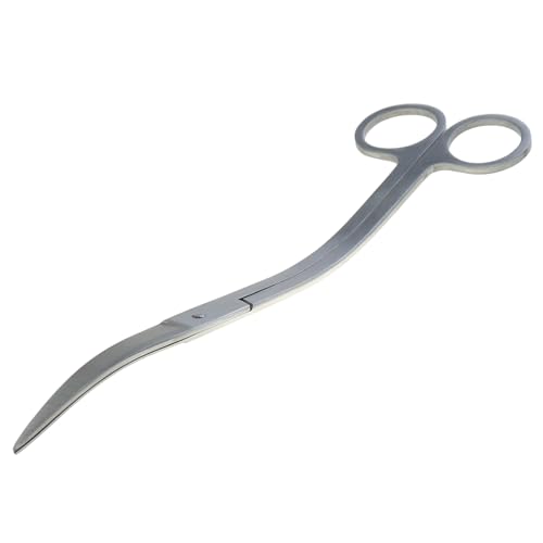 DGZZI 25cm Wave Scissors Stainless Steel Aquatic Weed Pruning Tool Fish Tank Aquarium Cleaning Flat Sand Shovel Algae Scraper Pet Supplies