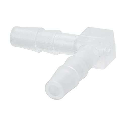 10Pcs Elbow Hose Barb Plastic Fitting 90 Degree Equal Barbed Joint L Shape - Wide Range of Use (4mm) - size: 4mm
