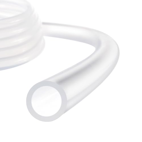 Silicone Tubing,1/2" ID x 3/4" OD Pure Silicon Tube High Temp Silicone Hose [for Home Brewing Wine Making, Beer Line, Aquaponics]-12 ft Length/Clear - size: 1/2" ID x 3/4" OD, style: 12 Feet