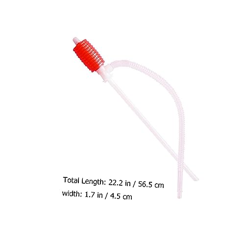 Luxshiny 4Pcs Portable Oil Liquid Siphon Pump Manual Fuel Transfer Pump for Changing and Water Siphoning Durable Material Leak Resistant Design for Safe Use
