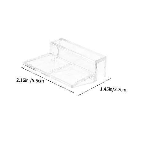 Happyyami 8pcs Acrylic Aquarium Lid Support Racks for Tanks Fish Tank Cover Clips to Prevent Fish Jumping and Safe Design for Optimal Temperature Control