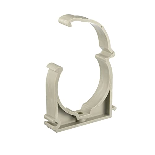 uxcell 50mm Dia Pipe Clamps Clips, PPR Water Hose Fittings Tube Holder with Lock for Water Supply Gray 8 Pcs - color: Gray, size: 50mm