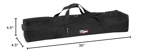 VidPro 35 inch Tripod Carrying Case with Strap for Bogen-Manfrotto, Sunpak, Vanguard, Slik, Giottos and Gitzo Tripods - size: 35" Long