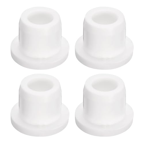 uxcell 4 Pieces White Plug Holes, T12 Waterproof Rubber Button Plug for 12mm / 0.47" Hole - size: 12mm