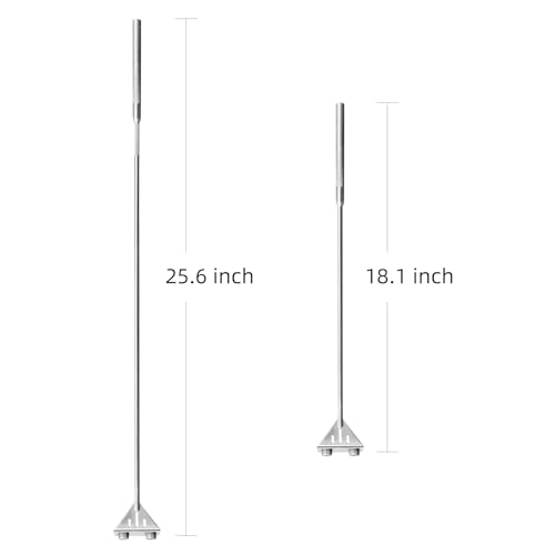 Kirecoo Algae Scraper for Glass Aquariums, 25.6" Fish Tank Cleaner, Stainless Steel Algae Scraper for Fish Tank with 10 Blades, Aquarium Glass Cleaning Tools, Cleaning Accessories