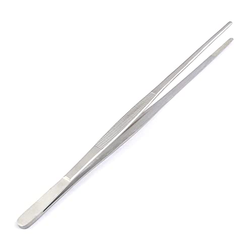Reptile Straight Feeding Tongs Tweezers 10" Stainless Steel Tongs Tweezers