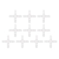 Plastic Hose Barb Fitting 7/16" OD Barb Cross 4 Way Pipe Connector Clear 10 Pcs - size: 7/16"OD