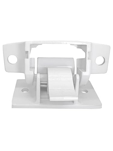 LXJZCPCompatible 3104653.005 3310811.009M RV Camper Trailer Bottom Mounting Bracket V/Camper/Trailer - A&E/ Awning Arm Lower Mounting Foot Grey and White Combination (2 White) - color: 2 White【H+T】