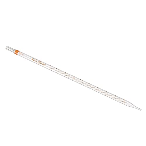 PATIKIL Graduated Dropper Pipettes, 1 Pcs 10ml Reusable Borosilicate Glass Pipette for Transfer Liquid for Laboratory, Chemistry, Clear - size: 10ml