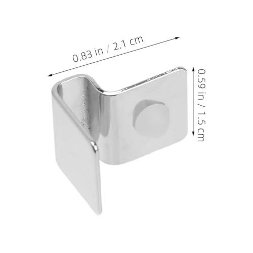 8pcs Stainless Steel Fish Tank Lid Clips Rimless Aquarium Glass Cover Support for Stable Performance and Enhanced Protection Durable Aquarium Supplies