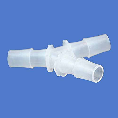 Quickun 3/16" Hose Barb Fitting Equal Barbed Y Shaped 3 Way Plastic Joint Splicer Mender Adapter Union for Air Line Tubing Pipe (Pack of 4) - size: 3/16"