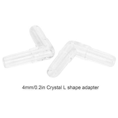 30Pcs 4mm Transparent PVC Air Tubing Splitter Kit - L Shape 3 Way 4 Way Connector for Aquarium Air Pump Accessories(L Shape Adapter) - style: L Shape Adapter