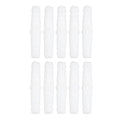Plastic Hose Barb Fitting, 6mm Straight Equal Barbed Splicer, PE Material, 10 Pieces, for Aquarium and Water Tubing - size: 6-6mm straight through