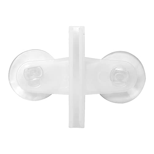 Fish Tank Divider Aquarium Divider Suction Cup Bracket Premium Silicone Glass Cover Support Clips for Separating Fish Tanks Aquariums 20 Pcs White Black 8x5 8cm