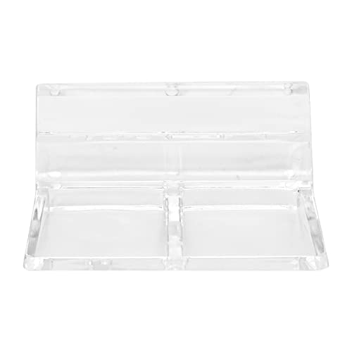 Pssopp 20Pcs Aquarium Glass Cover Clip Acrylic Universal Lid Clips for Rimless Aquariums Clear Color Acrylic Aquarium Glass Cover Holder(8mm)