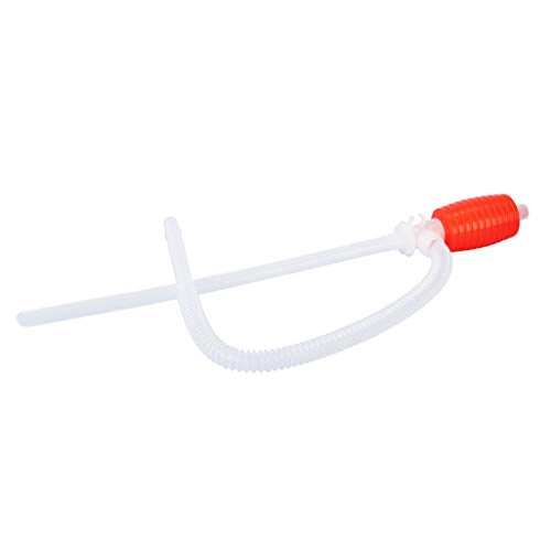 Groz Siphon Hand Pump for 5 Gallon Pails, 2 GPM Polyethylene Transfer Pump for Water, Soap, Detergent, Wax & Antifreeze, 1-1/2" Bung, 15-1/4" Suction Tube, 22" Discharge Hose (44400)