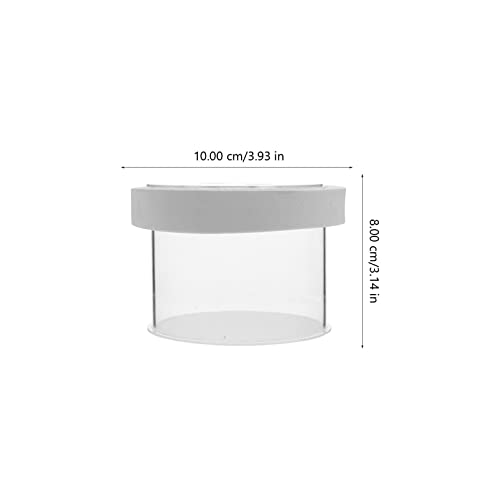 Mipcase Floating Aquarium Breeding Box Fish Tank Hatchery Openable Cover Easy Removal and Floating Design for Isolating Small Fish and Eggs - color: White